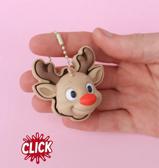 Clicker Fidget Toy - Rudolph 🦌✨
