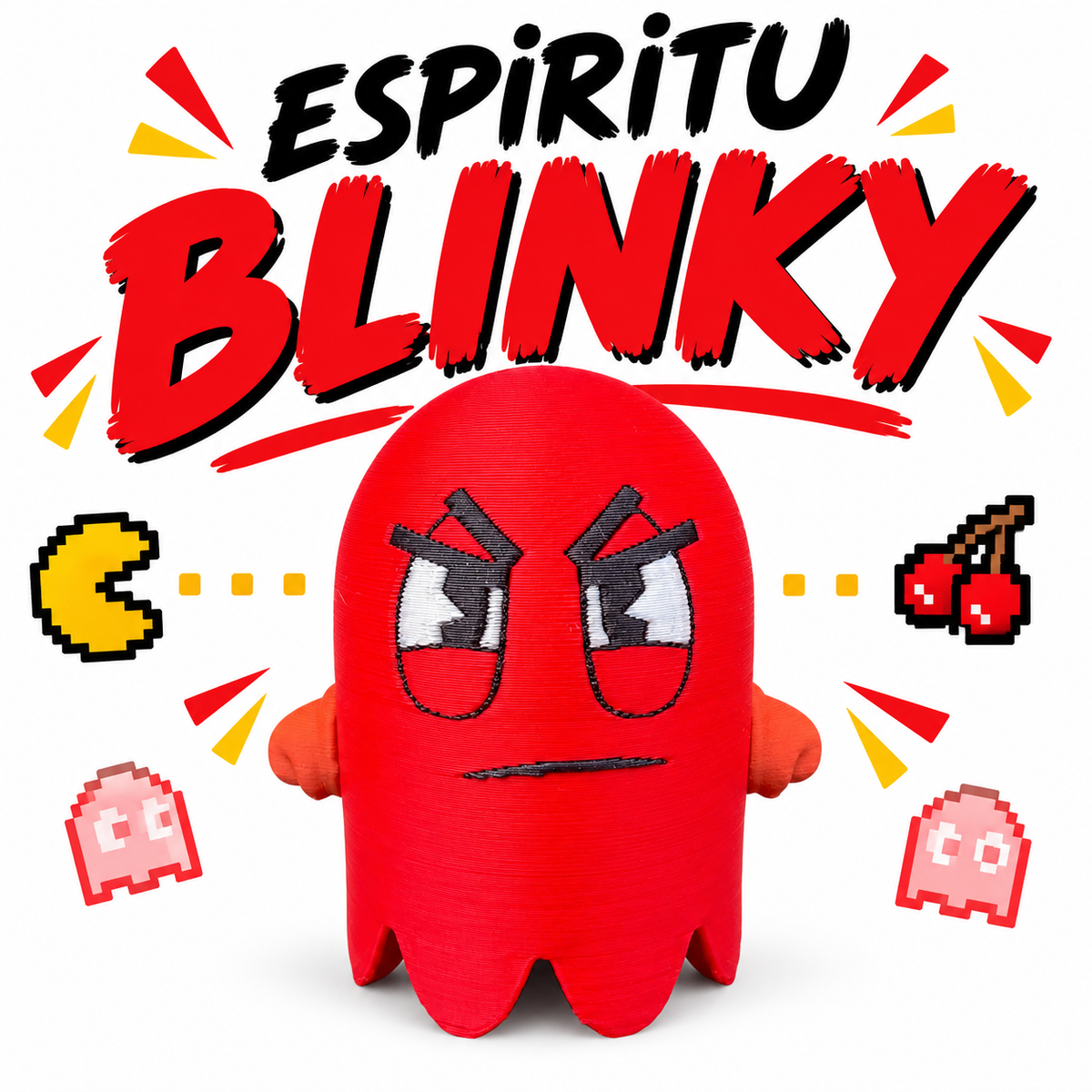Espíritu Blinky Fortnite – Figura 3D Inspirada en Pac-Man