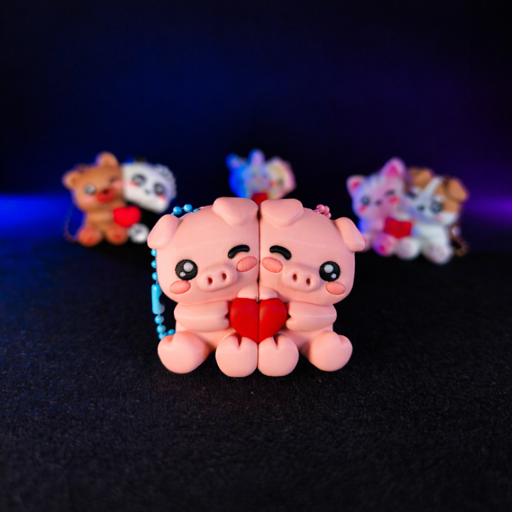 🐷Better Together · Llavero Cerditos Magnéticos