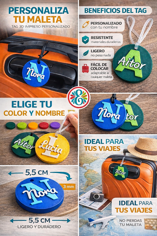TAG de Maleta Personalizado – Tu maleta también quiere viajar con estilo