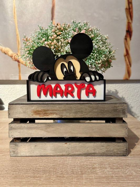 Cartel Mickey Personalizado