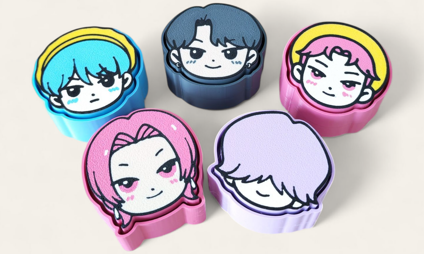 K-Pop Demon Hunters - Saja Boys - Chibi Style Clickers