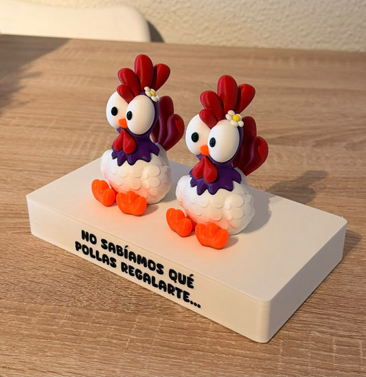 Gallinas Personalizadas 3D – Regalo Original con Nombre