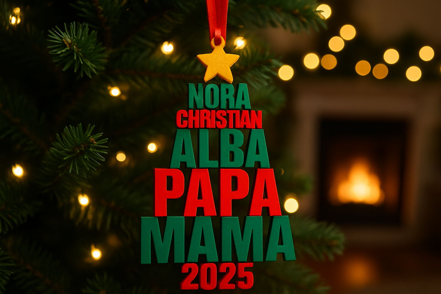 Adorno personalizado - Árbol de Navidad 🎄