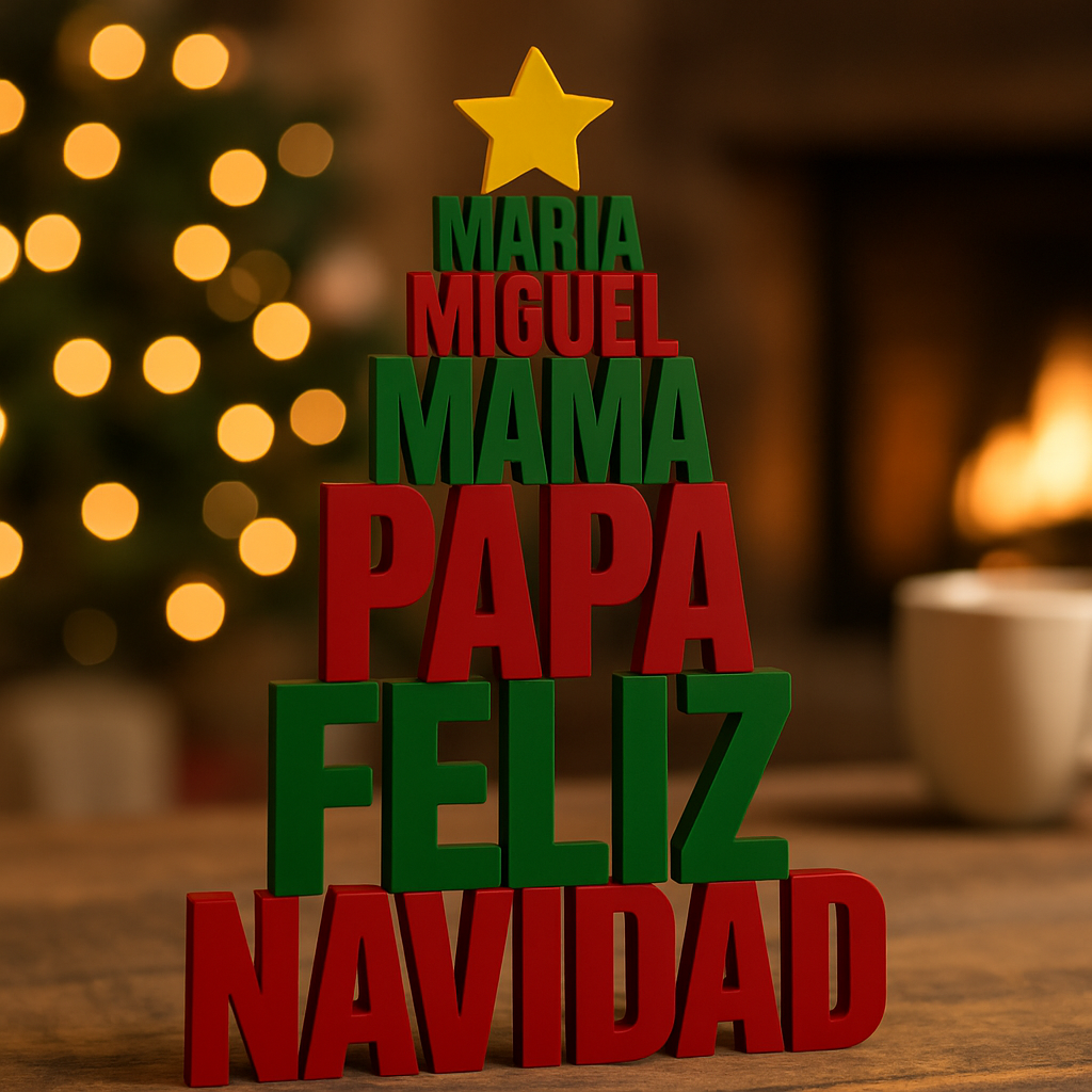 Adorno personalizado - Árbol de Navidad Sobremesa 🎄