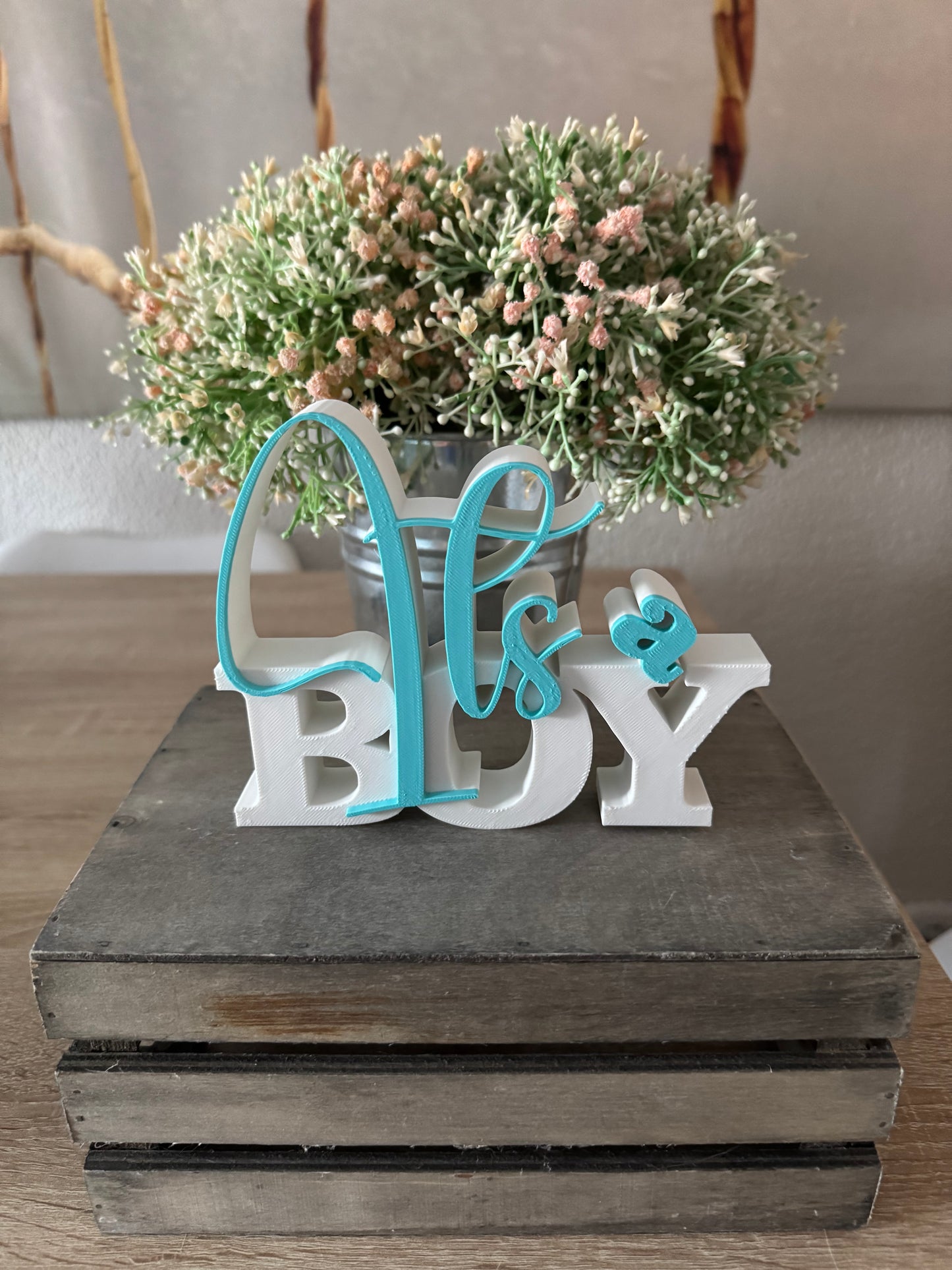 Letrero “It’s a Boy”