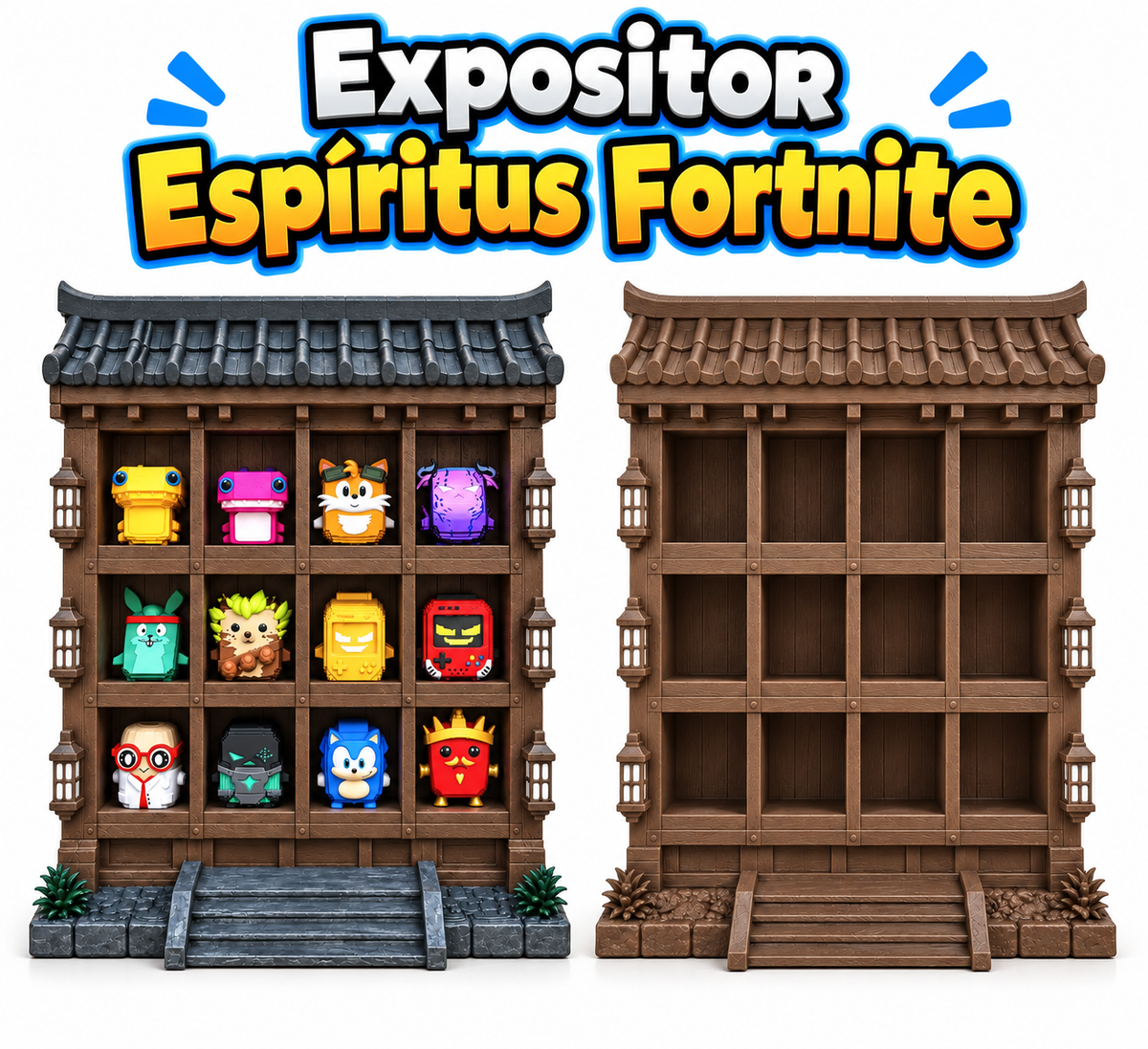 Expositor Fortnite para 12 Espíritus – Jardín de Espíritus