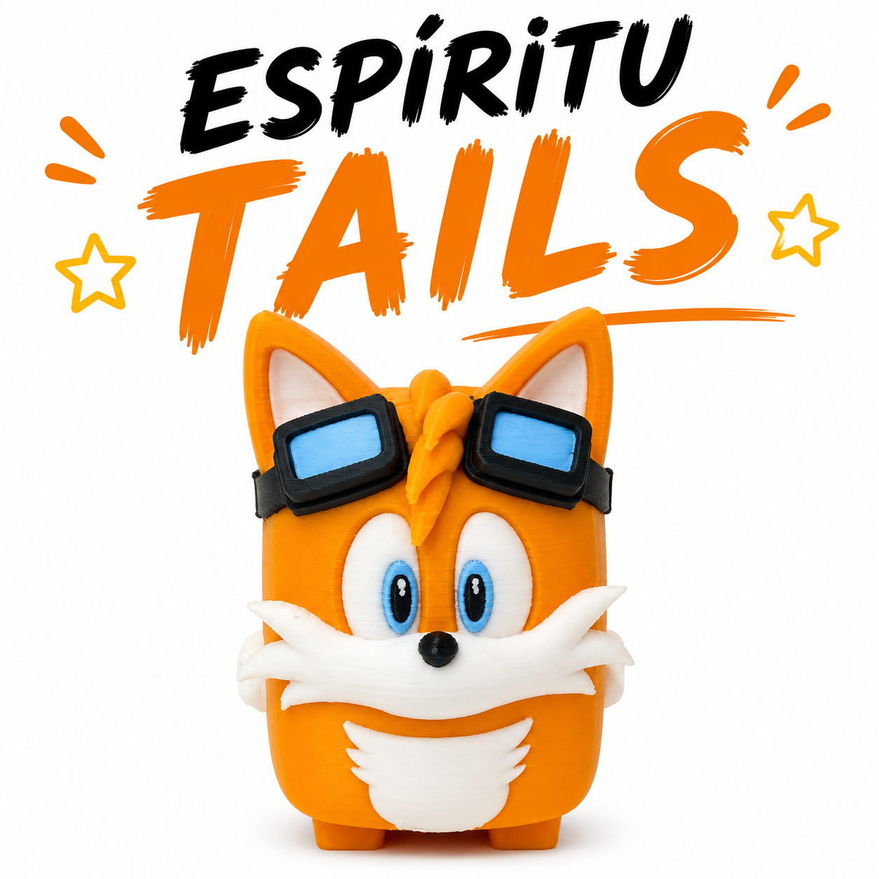 Espíritu Tails – Figura 3D de Tails | Decoración Geek