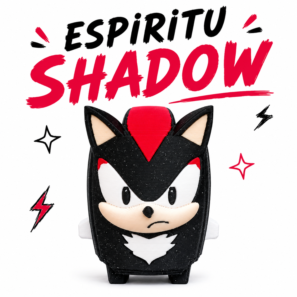 Espíritu Shadow Fortnite – Figura 3D de Shadow el Erizo | Decoración Geek