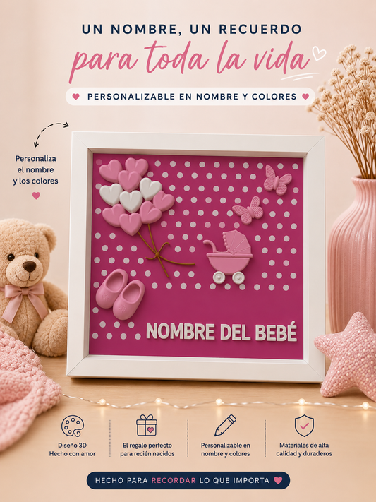 Cuadro Infantil Personalizado con Nombre 🖼️✨