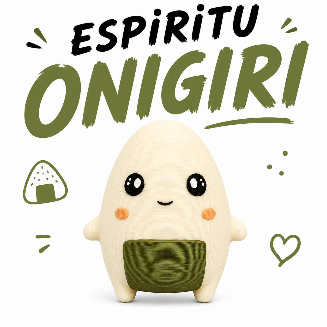Espíritu Onigiri Fortnite – Figura Kawaii Decorativa Impresa en 3D