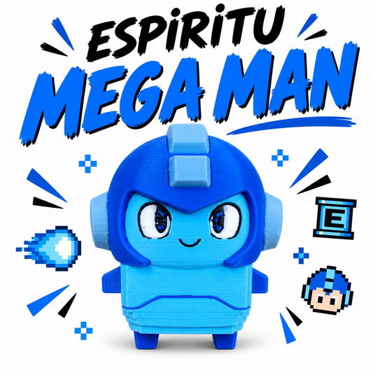 Espíritu Mega Man Fortnite – Figura 3D Coleccionable