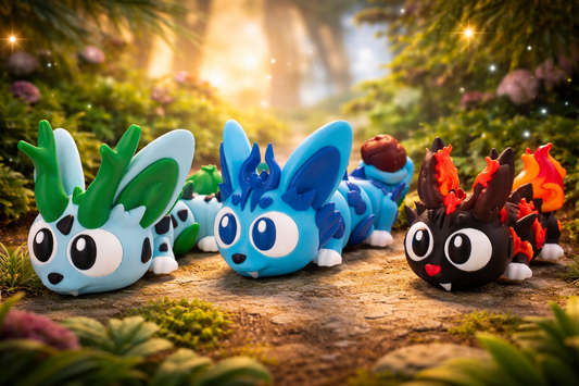 💦🔥🥬Dragones Flexi mini - Elementos Tierra