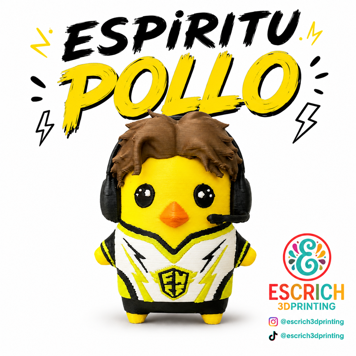 Espíritu Pollo Fortnite – Figura Impresa en 3D
