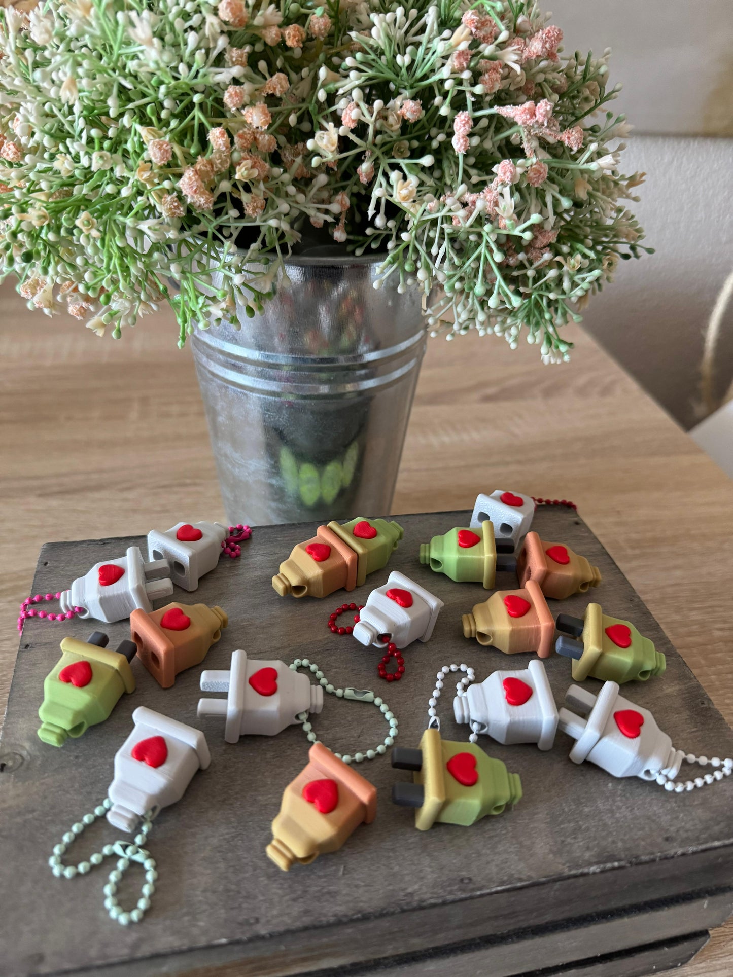 🔑 Llaveros Enchufe - San Valentín