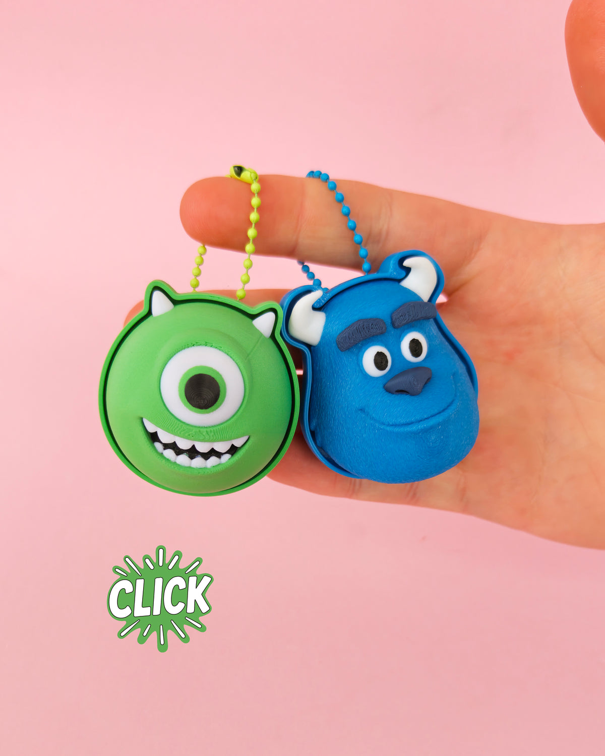 Mike Rounds Fidget Clicker Fidget Toy - Mike y Sulley (Monsters, Inc.) – Escrich 3DPrinting