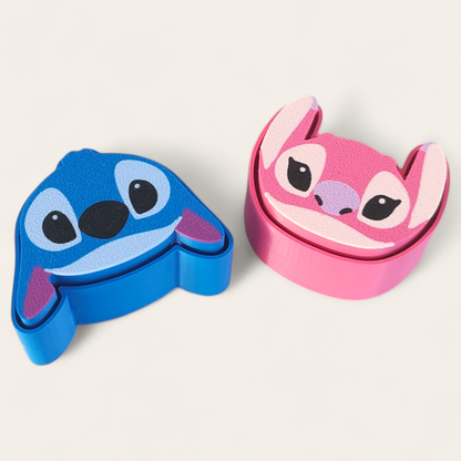 Clicker Fidget Toy - Stitch y Ángel