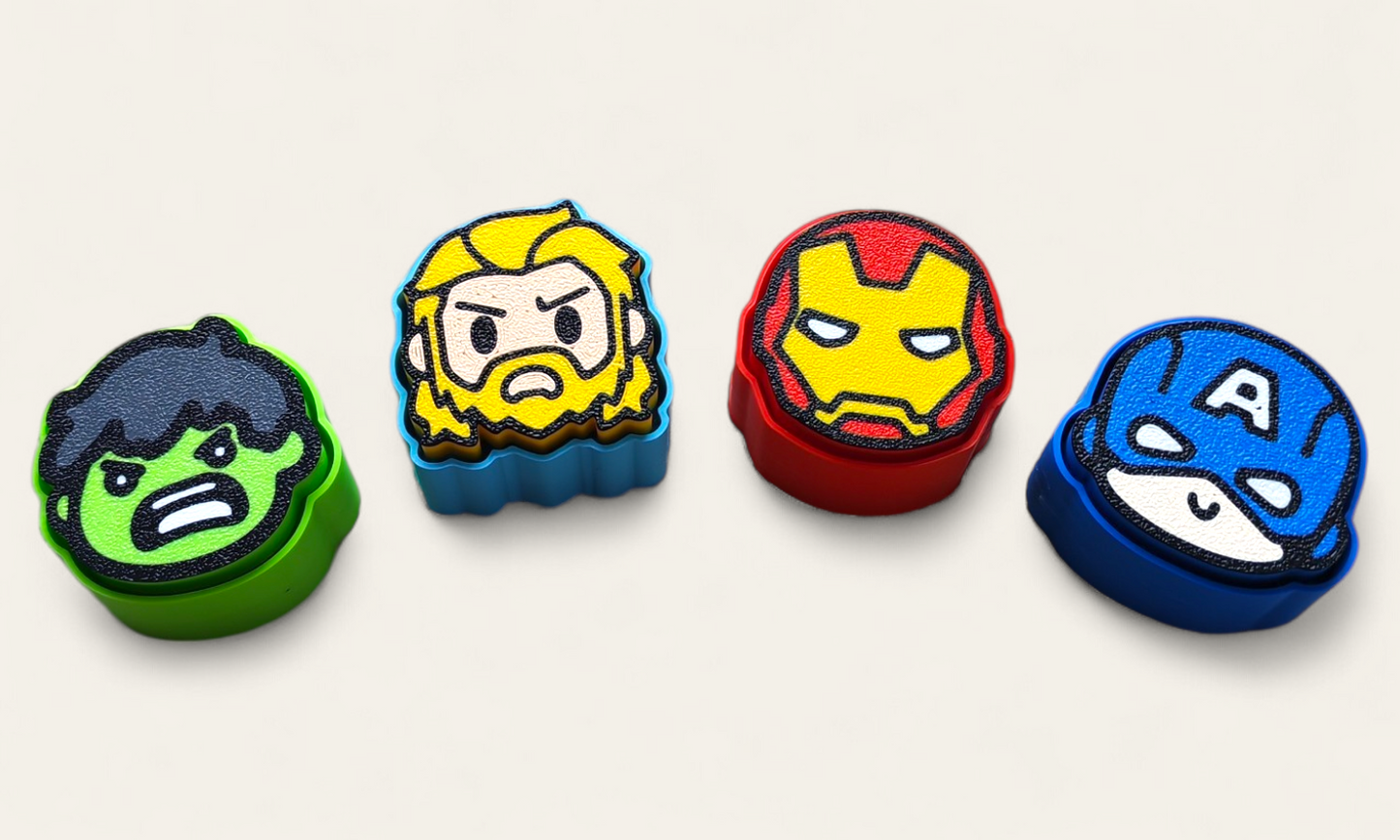 🦸‍♂️Clickers Fidget Toys - Superheroes Chibi