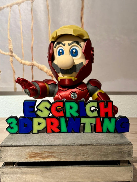 Letrero Súper Mario personalizado