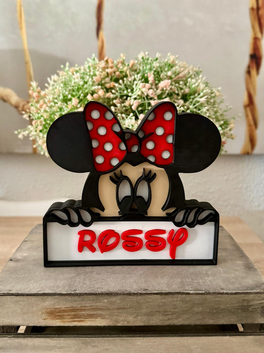 Cartel Minnie Personalizado