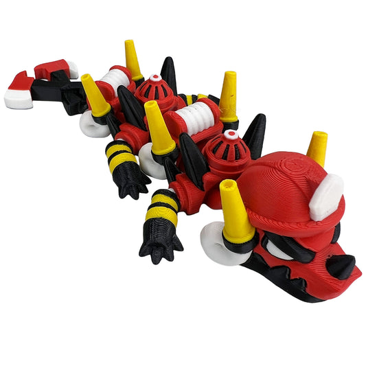 🐉 Dragòn Flexi mini - Bombero 🚒