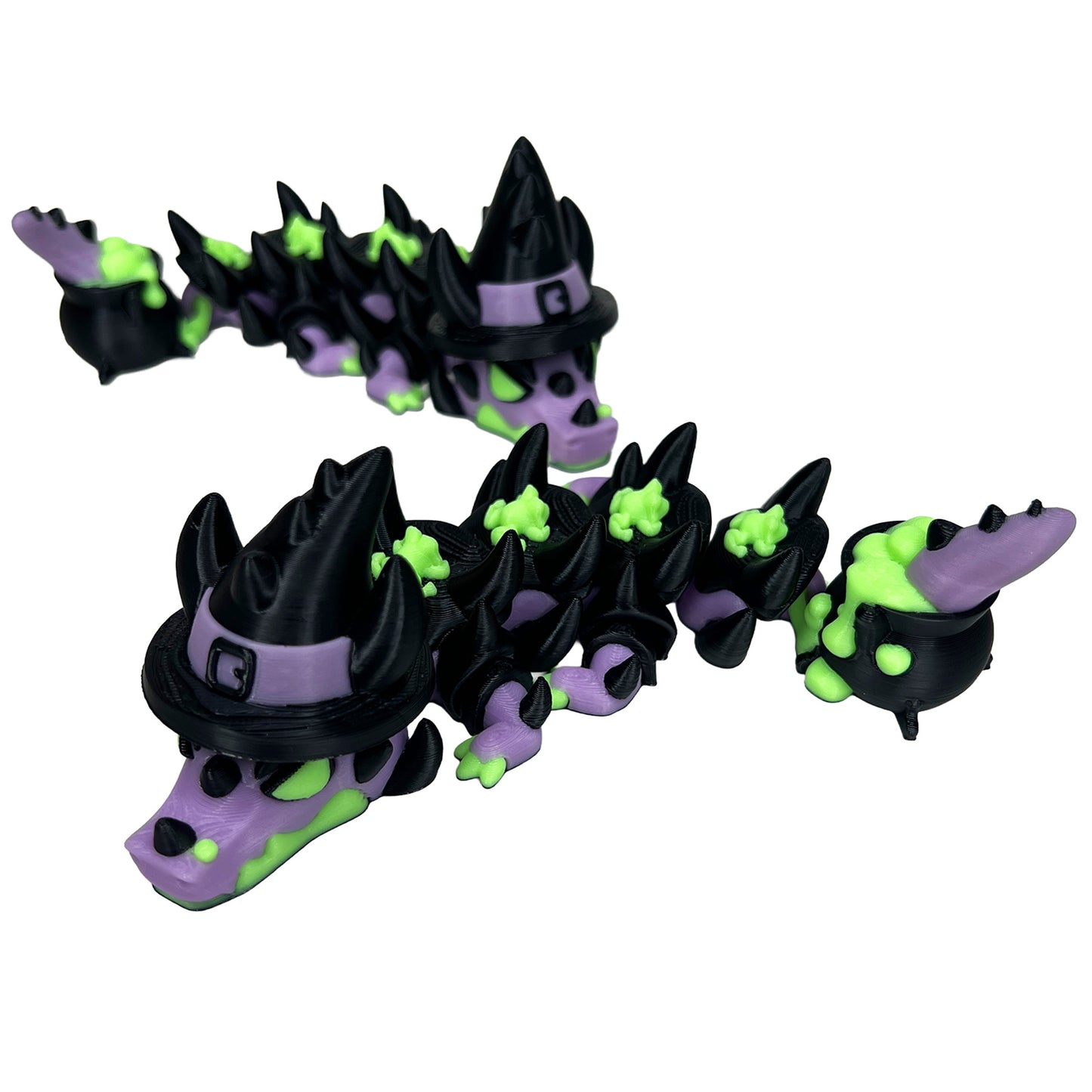 🐉 Dragòn Flexi mini - Bruja 🧙🏼‍♀️🪄