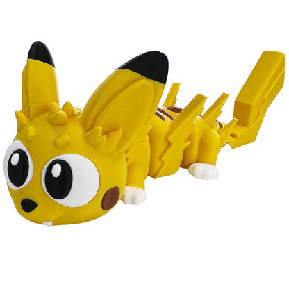🔥💧🌪️🌱 Dragones Flexi Mini de los 4 Elementos | Figuras Articuladas Impresas en 3D