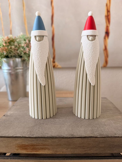 Papá Noel Nórdico 3D de 17 cm | Decoración Navideña