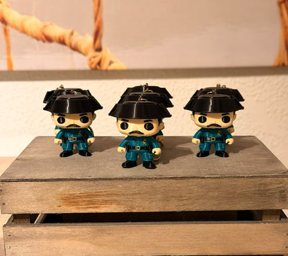 Llavero Guardia Civil Estilo Pop 3D – Figura Coleccionable