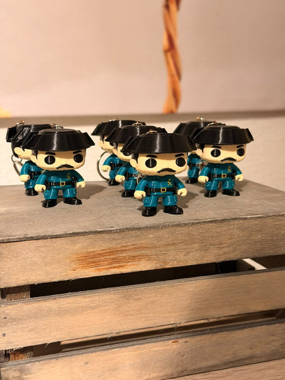 Llavero Guardia Civil Estilo Pop 3D – Figura Coleccionable