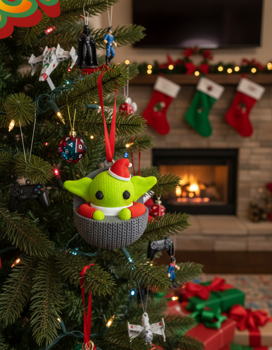Baby Yoda Christmas Ornament - Adorno Navidad Baby Yoda