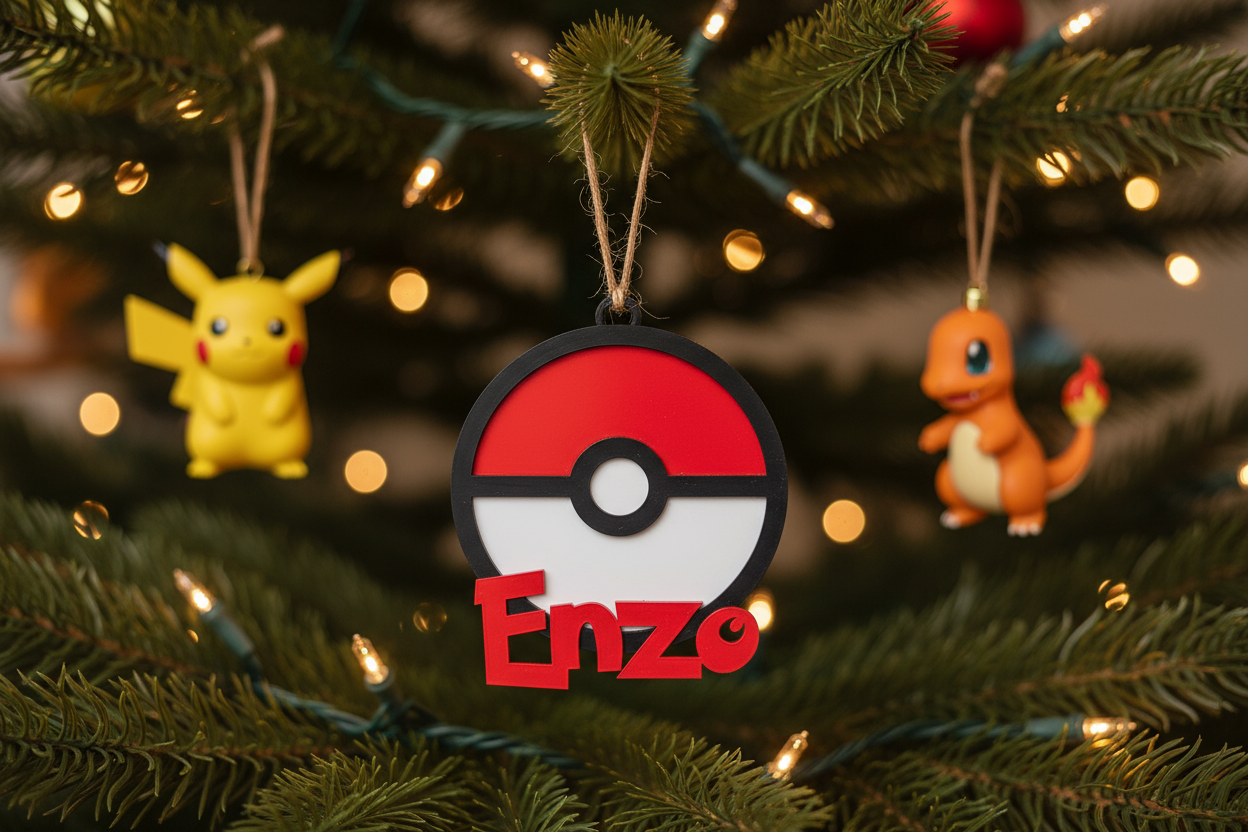 Adorno personalizado - Pokeball