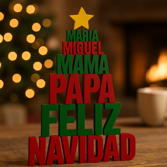 Adorno personalizado - Árbol de Navidad Sobremesa 🎄