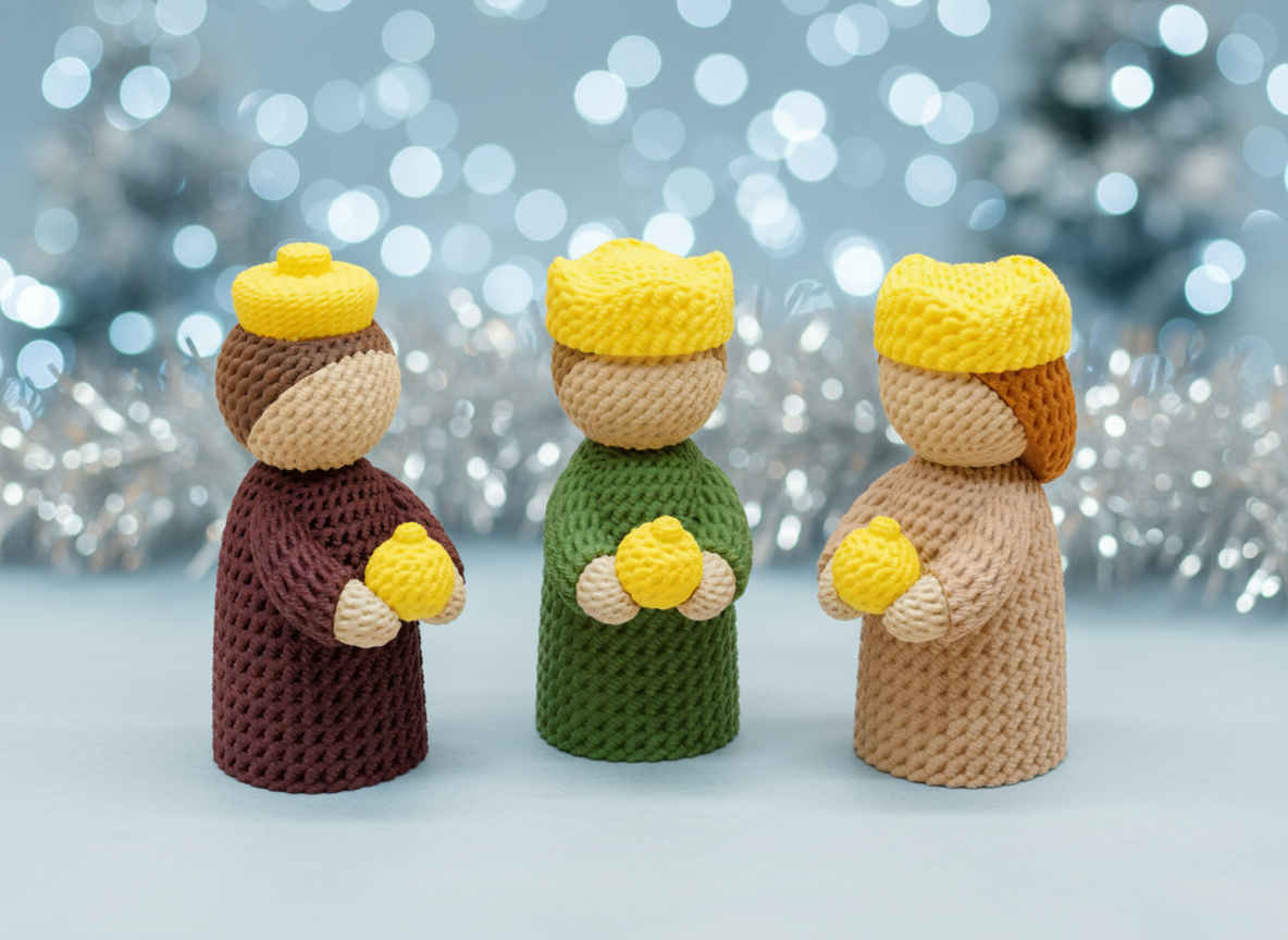 Reyes Magos estilo Crochet 🌠