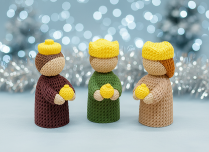 Reyes Magos estilo Crochet 🌠