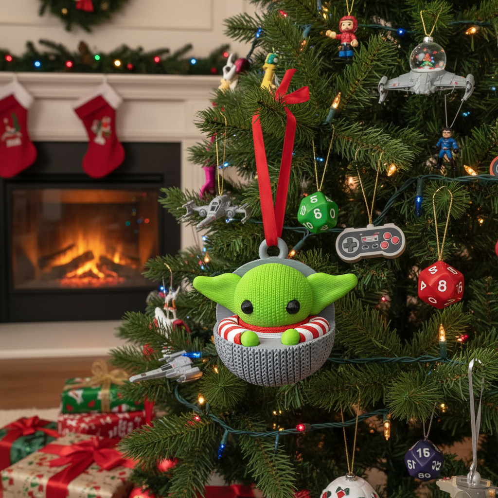 Baby Yoda Christmas Ornament - Adorno Navidad Baby Yoda